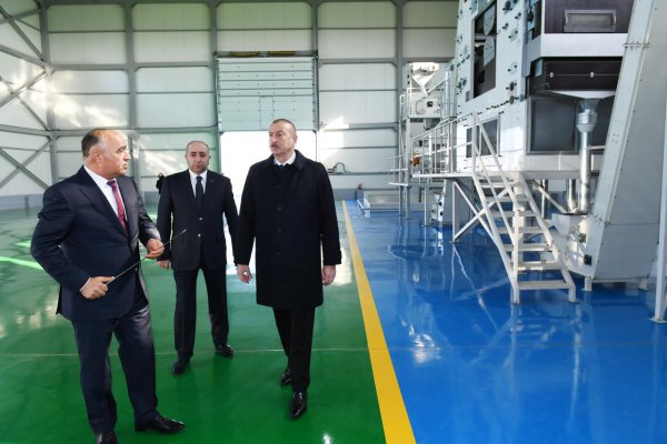 Kürdəmir rayonunda “Qlobal Aqro” MMC-nin aqroparkının təqdimatı olub. silo